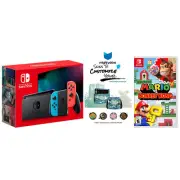 Nintendo Switch with Mario Vs Donkey Kong and MightySkins Custom Code Bundle