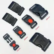 5pcs Black Paracord Bracelet Buckle Plastic Bracelet Woven Buckle Outdoor Tool