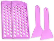 Lip Balm Filling Tray and Spatula (2 Sets) - Fast and Easy To Use - Just Pour & Spread - Instantly Fills 50 Lip Balm Containers (sold separately) - Make Your Own Natural Lip Balm Chapsticks at Home