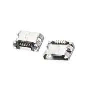 20PCS Micro USB Female Socket Connector Plug, 5-Pin 180 Degree, Repair Adapter