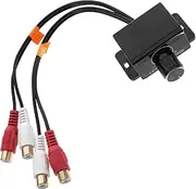 ULTECHNOVO Car Audio Bass Control Knob Universal RCA Cable Amplifier Level Controller