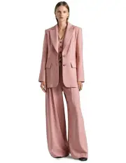 [Cue] Button Detail Blazer in Rose