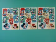 Vintage 1970's Walt Disney Hallmark Stickers (3)Complete Sheets MICKEY & FRIENDS