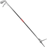 Hohopeti Metal Snake Tongs Safe Trap Clip Folding Snake Catch Clamp for Garden Zoo Stainless