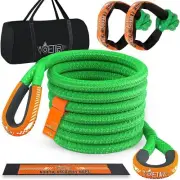 1-1/8'' x 30ft Kinetic Recovery Rope, 40980lbs Tow Strap Heavy Duty with 2 So...