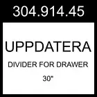IKEA UPPDATERA Divider For Drawer White 30" 304.914.45