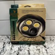 Vintage Revere Ware Egg Poacher Insert 4 Cups Non Stick Style #55172 Open Box