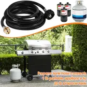 Propane Refill Adapter Hose for 1 LB Gas Bottle Long w/ Control Valve Assembly☏