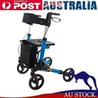Foldable Walking Frame Rollator Mobility Walker Wheels Aid Elderly Disability