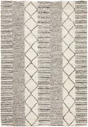 Sasha Grey Tribal Hand Woven Wool Flat Weave