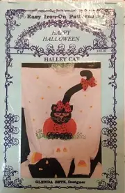 Iron-on Pattern Cat Halley Cat Craft Halloween Fall