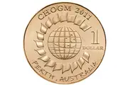 $1 2011 Commemorating CHOGM Circulated AUS One Dollar Coin