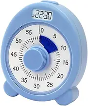 Dual Screen Visual Timer Task Reminder for Homeschool Supplies Teaching Kids Blue