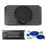 Stinger 12" Sub Enclosure w/ Alpine KTA-30MW Amp for Wrangler