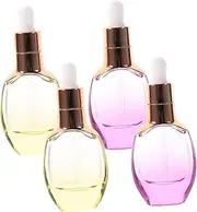 MOTHNUR 4pcs Glass Dropper Bottle with Lid Droppers Perfume Bottle Pipettes Pipette