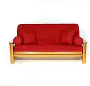 lscovers Lifestyle Sussex Cinnabar Full Futon Cover, Red