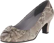 [Walking Cradles] Rose Petals Women's Coral, Brown Snake Print, 8.5 WW US