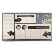 Three by Three Seatle Jotblock Notepad and Supply Caddy Set