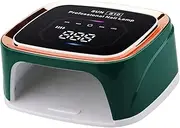 108W Nail Lamp Wireless,Rechargeable LED/UV Nail Lamp Nail Gel Polish Light Dryer for Home & Salon, Professional Nail Art Tools for Salon & Home (Green)