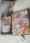 Mimco Sublime Passport Joyful Bloom Card Slots Wallet &Luggage tag + Dust Bag