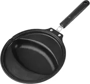 Baxnore Non Stick Omelette Pan, Aluminium Frying Pan, 21.8cm Induction Base, Heat Resistant Omelet Rice Pan, Camping Home Breakfast Kit