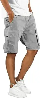 [Generic] Pyjama Shorts Men Cycling Trousers Padded Cargo Workwear Zipped Pockets Basketball with Chinos Slim Fit Light Blue Pull On Men's Black Knee Pads Elasticated Waist Work