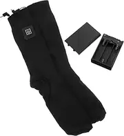 ABOOFAN 1 Pair electric socks Winter Heated Socks women warm socks battery operated heated socks Rechargeable Battery Socks warm socks for men Safe Socks cotton heating cycling socks Miss