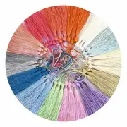 30pcs Macaron Colorful Fringe Tassel Sew Decor Hang Craft DIY Bookmark Trim
