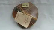 FABULOUS HAND CRAFTED WOODEN PATE SET TASMANIAN HUON PINE TASMANIA
