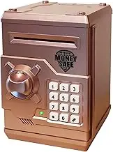 Electronic Piggy Bank for Kids, Money Coin Banks with Password Protection, Automatic Paper Money Scroll Saving Box for Girls Boys.