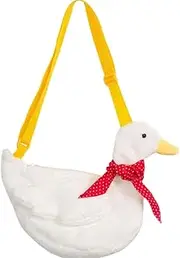 [GK-O] Duck Shoulder Bag Cute Satchel Bag Cartoon Plush Crossbody Messenger Bag