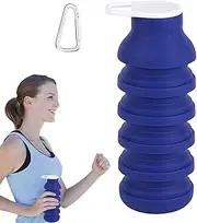 Fruusv Portable Drinking Cup, Backpacking Cup, 600ml Folding Food Grade Water Bottle Reusable for Travel Bike Camping Cruise Cycling Outdoor Walking Jogging