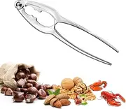 WMUVAZA Nutcracker, Robust Zinc Die-Cast Nutcracker Walnuts Nutcracker Handle Stainless Steel Nut Cracker Walnuts Multifunctional Nut Cracker with Walnut Needles for Pecan Walnut Almonds Hazelnuts