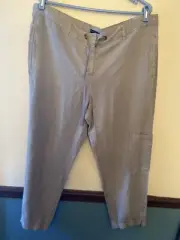 Eileen Fisher Tencel Linen Cargo Pants L
