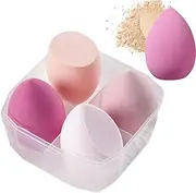 Makeup Sponge Set | 4 Pieces Latex Free Blender Makeup Sponge - Beauty Sponge for Perfect Application of Liquid, Cream and Powder Cosmetics Maciun