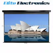 ELITE SCREENS M84UWH 84" MANUAL PULL DOWN PROJECTOR 16:9 AUTO-LOCK HD CINEMA