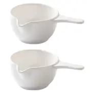 5pcs Seasoning Storage Bowls With Handle Jam-pot Saucer Seasoning Dish For Home