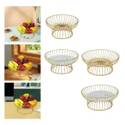 Iron Wire Fruit Basket Table Centerpiece Serving Bowl Bread Storage Basket
