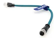 Eonvic M12 X Code 8 Pin Female to RJ45 Cat-7e High Flex Ethernet Cable for Cognex Industrial Camera (30CM)
