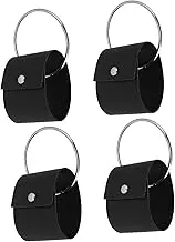 Zerodeko Pack Leather Hook Towel Ring Hanger Scarf Storage Glove Holder for Bag Travel Home Decor