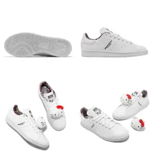 【adidas 愛迪達】休閒鞋 Stan Smith W 女鞋 白 Hello Kitty 聯名款 復古 小白鞋 愛迪達(HP9656)