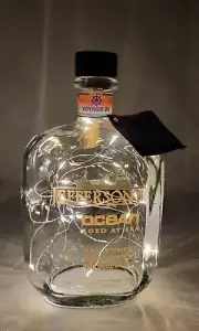 Jefferson's Ocean Voyage 24 Empty Boubon Whiskey Bottle with String Lights Barwa