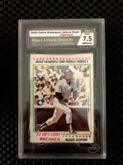 1978 TOPPS BASEBALL CELLO PACK SMC 7.5 NMT+ REGGIE JACKSON-CHECKLIST #1206 NICE!
