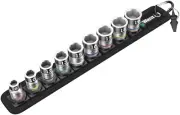 Wera 3/8" Socket Set With Holding Function Metric 10 Piece 003970