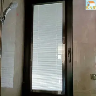 磁吸內置百葉窗衛生間廚房防水遮光鋁合金家用遮陽調光免打孔百葉