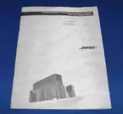 Bose Acoustimass Series 6 & 10 Series Factory Instruction Manual Home Theater