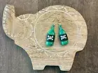 Handmade Clay Poison Bottle Earrings