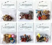 Buttons Galore 50+ Assorted Pets Buttons for Sewing & Crafts - Set of 6 Button Packs