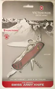 Victorinox Side Chef 111mm Swiss Army knife- New, One-hand/Serrated NIP #4043