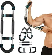 X Cool Arm Trainer, Twister Arm Trainer, 40-100lb Adjustable Chest Workout Equipment for Shoulder/Chest/Triceps, Portable Power Twister Bar, Detachable Design Fitness Anywhere